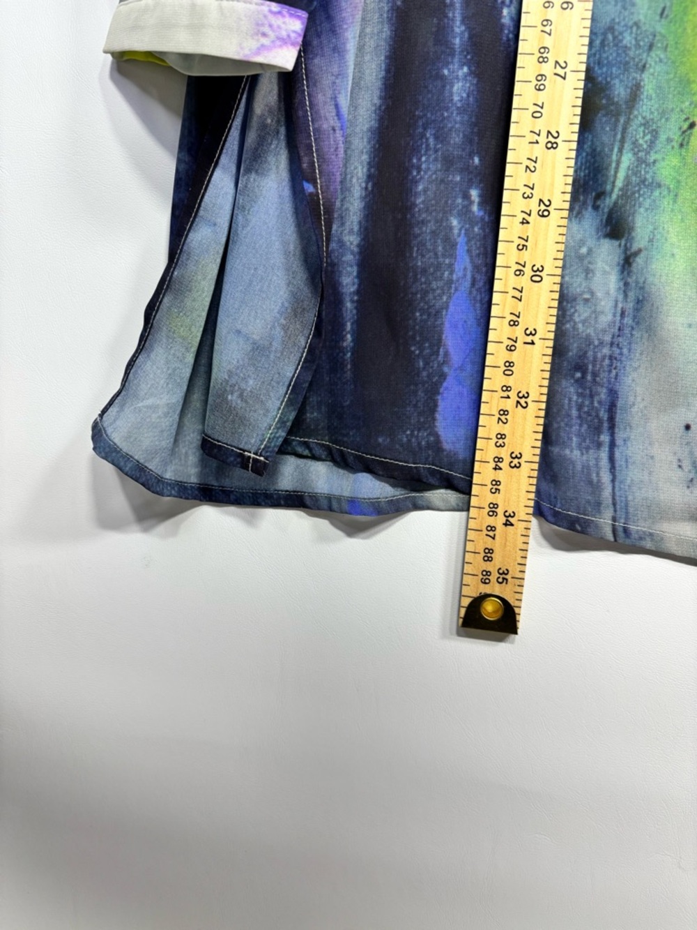 ✨ Claire Desjardins Artist Print Tunic Length Blouse In Multicolor Size XL -NWT - Picture 16 of 16